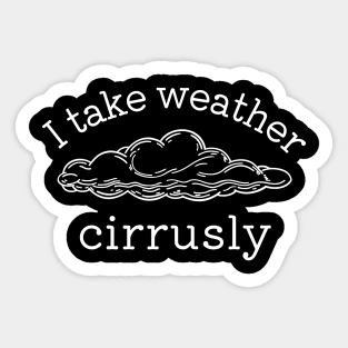 Funny Meteorology, Clouds Design, Weather Forecast Sticker